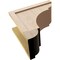 Ekena Millwork 11"W x 22"D x 22"H Classic Bryant Rough Cedar Woodgrain TimberThane Corbel, Primed Tan CORUR11X22X22BRYRCPR - alternate 4
